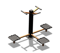 Уличный тренажер "Твистер тройной" УТ337 в Владикавказе