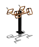 Уличный тренажер  "Штурвал двойной"  УТ201 в Владикавказе