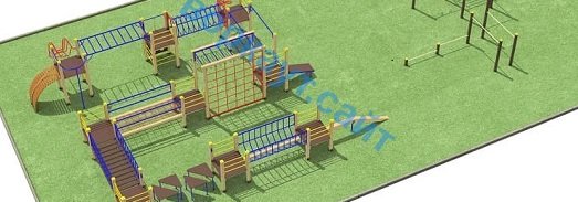 Проект спортплощадки с полосой препятствий в Владикавказе