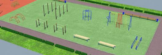 Проект детско-спортивной площадки для школы - детсада в Владикавказе