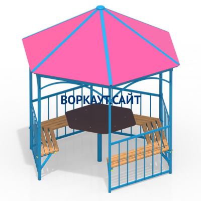 Беседка со столом и лавками МАФ 4121 в Владикавказе