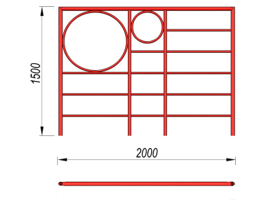 Шведская стенка с кольцами МАФ 3502 в Владикавказе