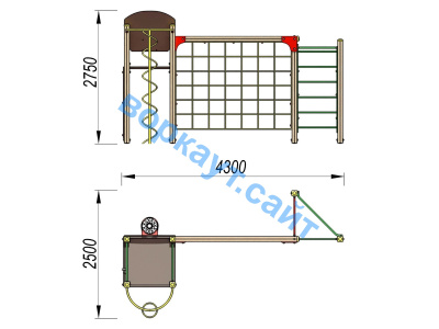 Детский спортивный комплекс Игровой ДСК 3111 в Владикавказе Детский спортивный комплекс Игровой ДСК 3111 в Владикавказе
