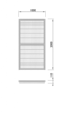 Калитка спортивной площадки МАФ 5105 в Владикавказе