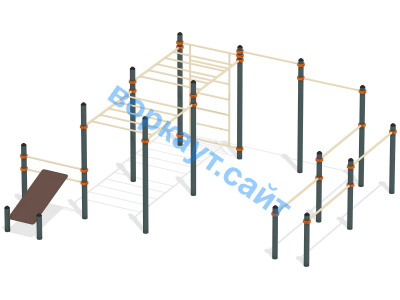 Спортивный комплекс воркаут ВС-50 в Владикавказе