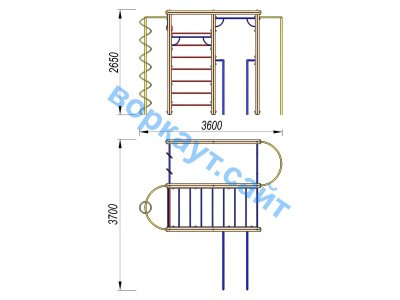 Детский спортивный комплекс Гимнастический ДСК 3107 в Владикавказе