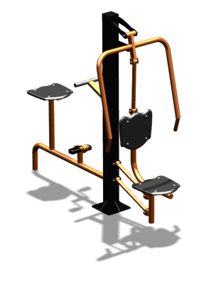 Уличный тренажер "Жим от груди Вело" УТ321 в Владикавказе