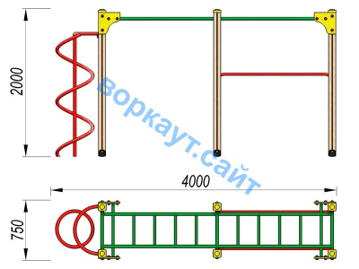 Детский спортивный комплекс ДСК 3104 в Владикавказе