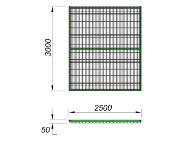 Ограждение спортивной площадки 2500х3000 МАФ 5103 в Владикавказе