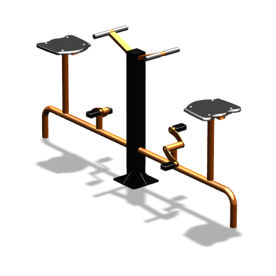 Уличный тренажер  "Вело двойной"   УТ211 в Владикавказе