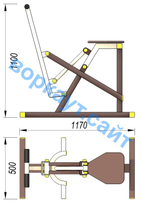 Уличный тренажер "Наездник " УТ 006 в Владикавказе