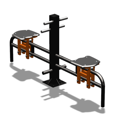 Уличный тренажер  "Каталка двойная"   УТ215 в Владикавказе