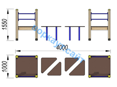 Детский спортивный комплекс Мостик ДСК 3114 в Владикавказе