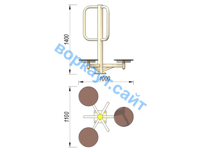 Уличный тренажер Орбита УТ 011 в Владикавказе