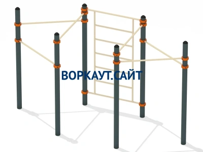 Воркаут турник разноуровневый с шведской стенкой ВС-25 в Владикавказе