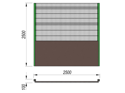 Ограждение хоккейной коробки МАФ 5202 в Владикавказе