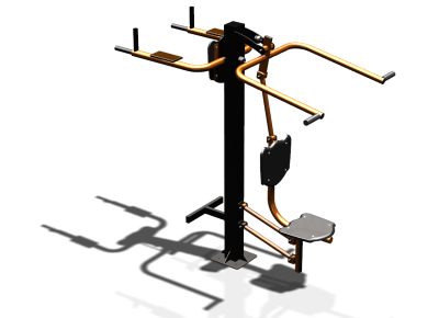 Уличный тренажер "Верхняя тяга Брусья Пресс" УТ339 в Владикавказе