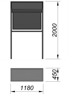 Информационный стенд МАФ 6006 в Владикавказе
