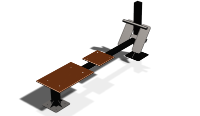 Силовой уличный тренажер  "Скамья для пресса"  УТ415 в Владикавказе